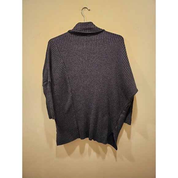 Women's Cabi Cosmo Zip Cardigan Dark Gray Ribbed #3366 Size XXS - Picture 2 of 5